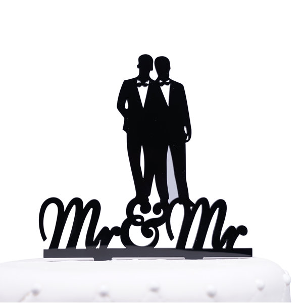 Gay wedding cake topper